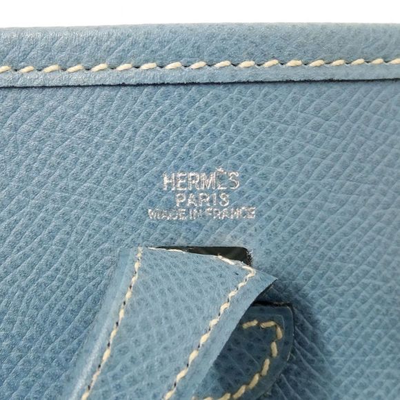 Hermes Shoulder Bag PM Short Blue Jean Silver Hardware - Picture 6 of 7